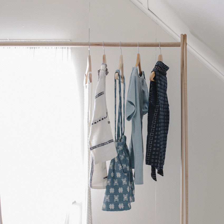 Tall Wooden Clothing Rack