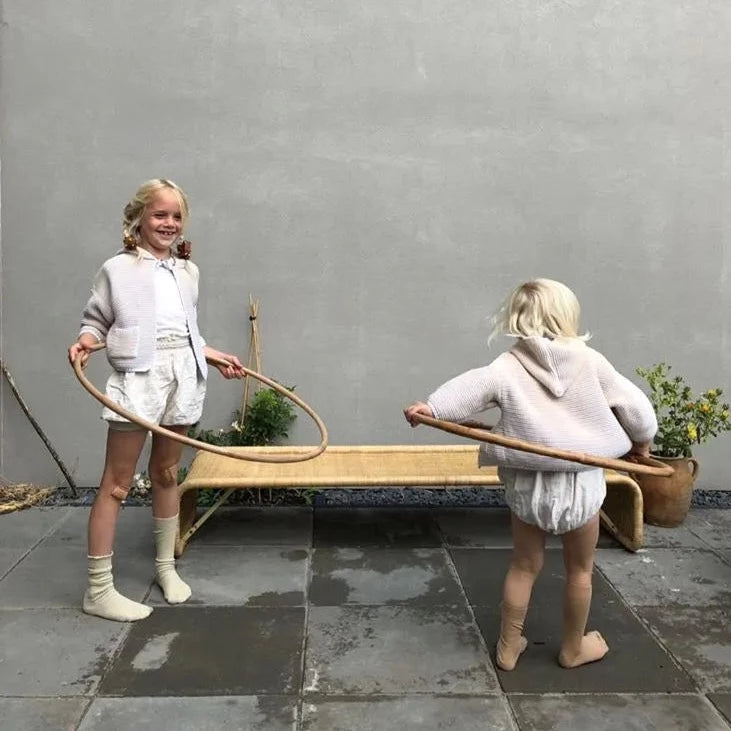 natural hula hoop kids toy